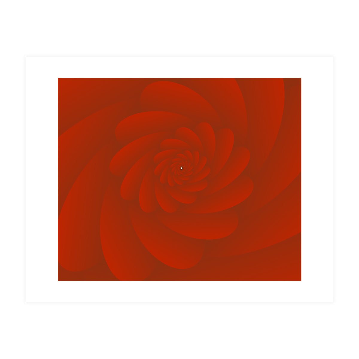 3 D Image Abstract Rose Flower ART (Print Only)