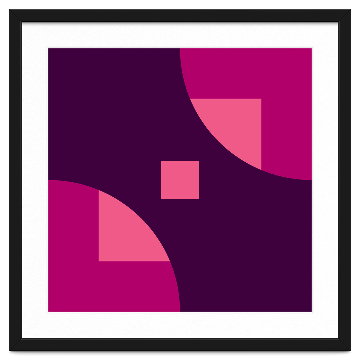 Geometric Shapes No. 1 - purple & pink squares