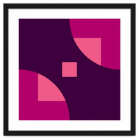 Geometric Shapes No. 1 - purple & pink squares