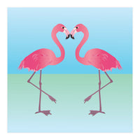 Two Pink flamingo's (Print Only)
