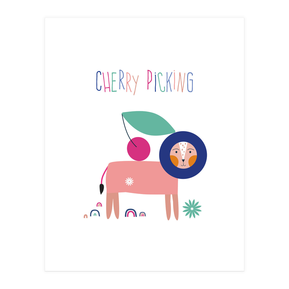 Kids Cherry Picking Rgb (Print Only)