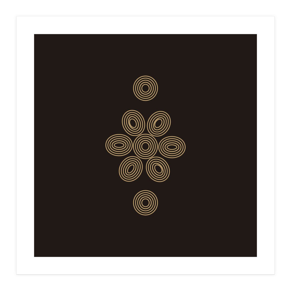 Geometric flower | minimal lines (Print Only)