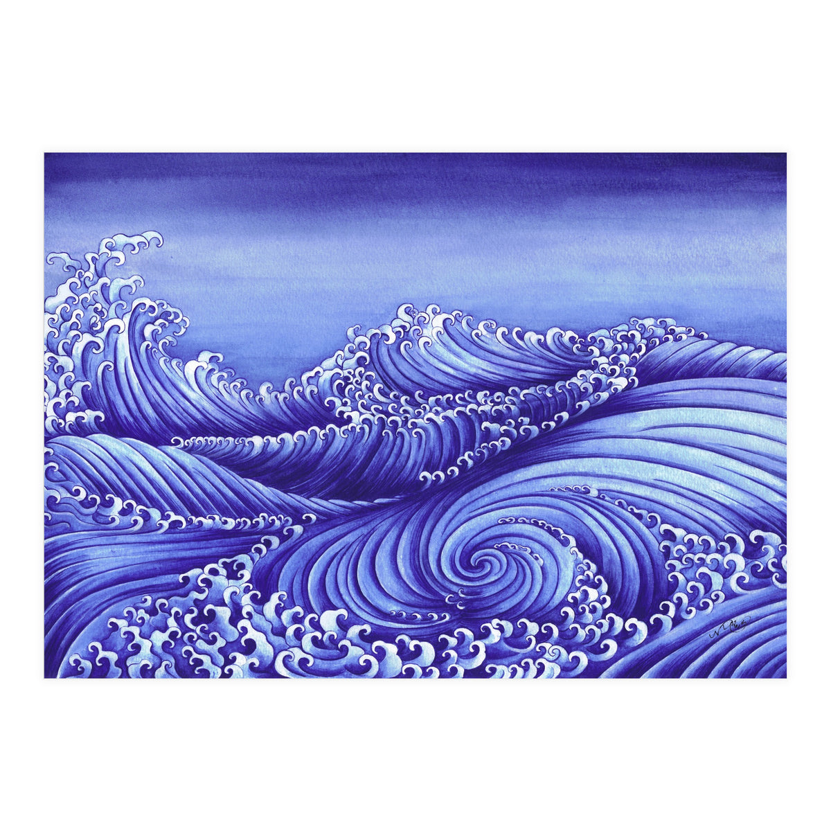 Turbulent Water Triptych part 1 (Print Only)