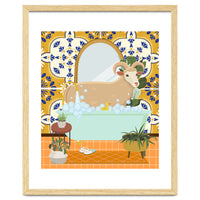 Ram Bathing in Moroccan Style Bathroom