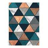 Copper, Marble and Concrete Triangles 2 with Blue (Print Only) thumbnail