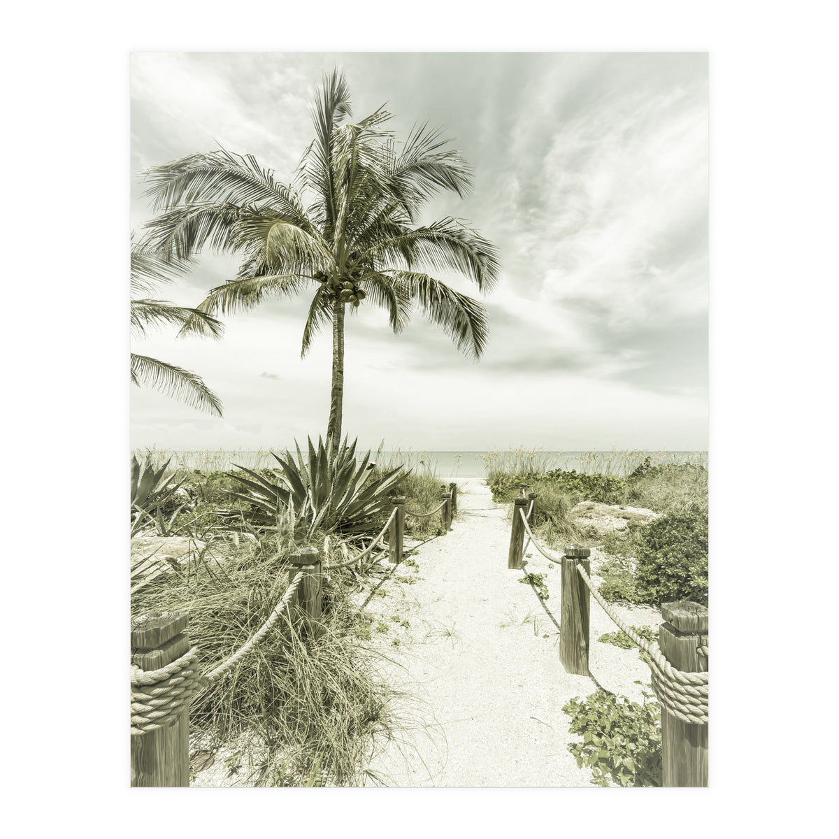 Path to the beach | Vintage (Print Only)