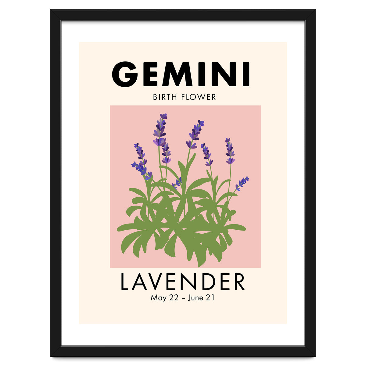 Gemini Birth Flower Lavender