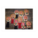 Mask On The Wall - Kathakali Face (Print Only) thumbnail