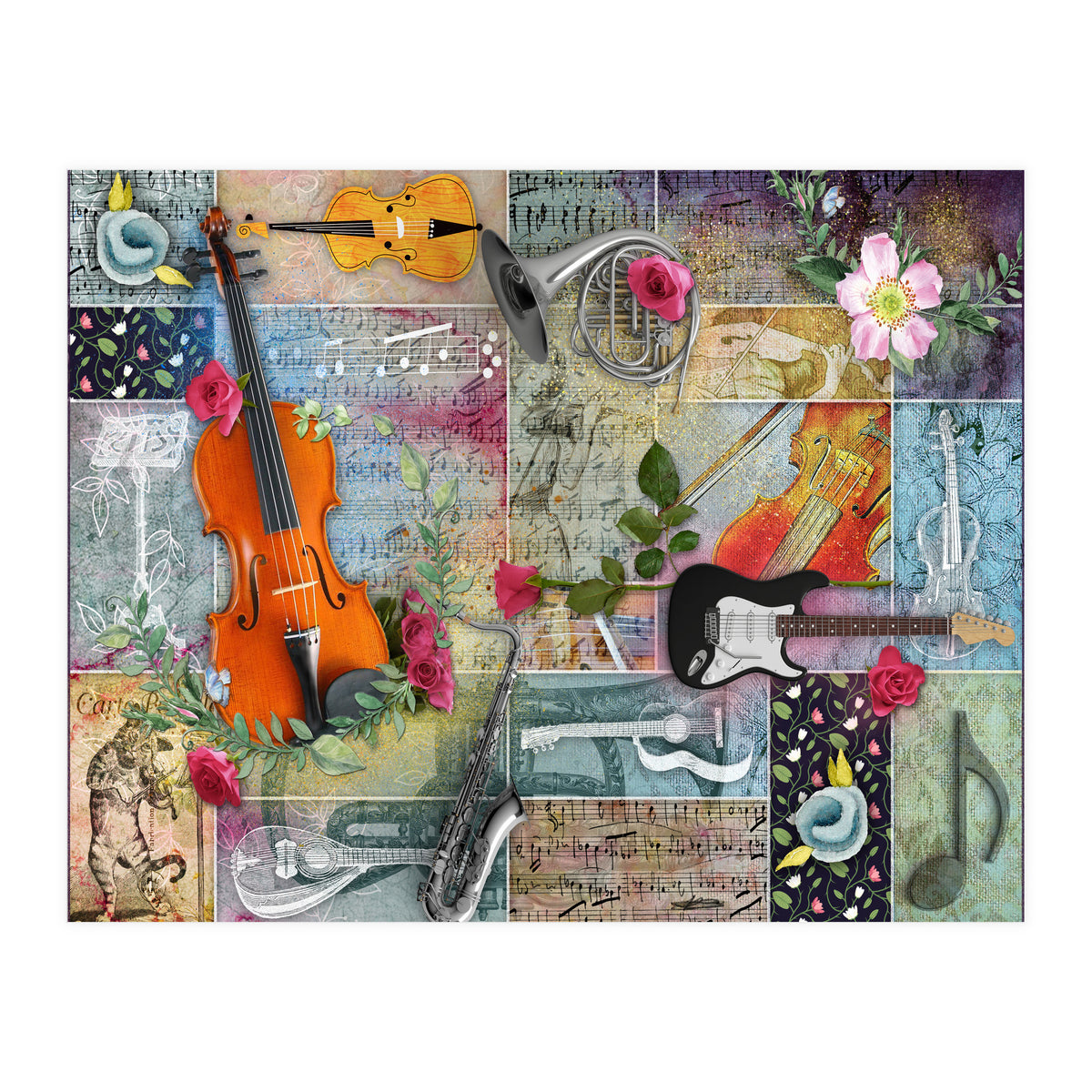 Musical Garden Collage (Print Only)