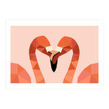 Flamingo Bird Low Poly Art  (Print Only) thumbnail
