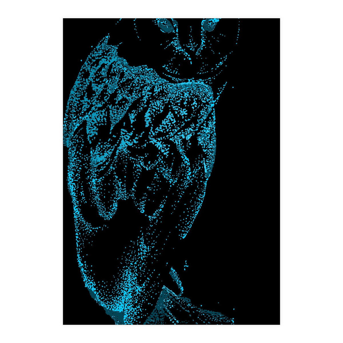 Teal Barn Owl (Print Only)