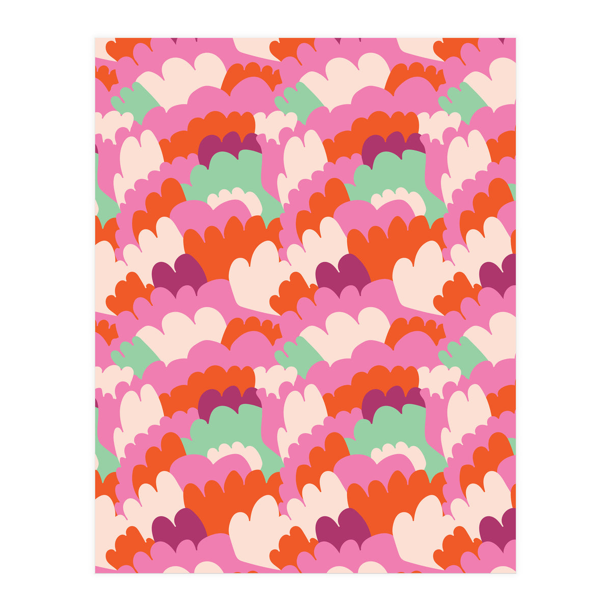 Cute Rainbow Abstract Pattern (Print Only)