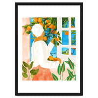 A Few Bad Oranges Is No Reason Not To Bring The Grove Home | Boho Botanical Garden Painting