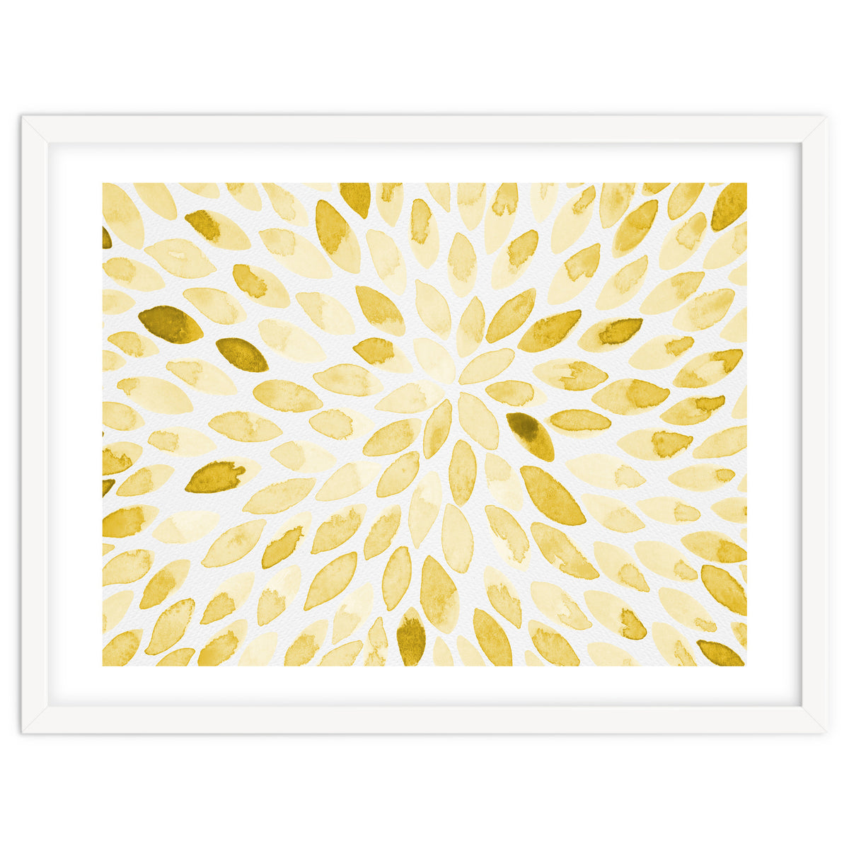 Watercolor Burst Yellow