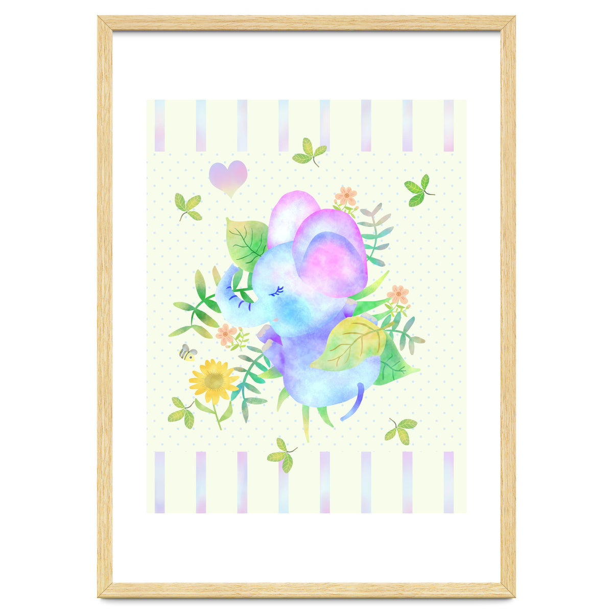 Sleeping baby elephant