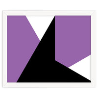 Geometric Shapes No. 64 - purple & black