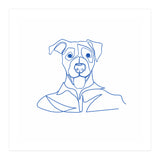 One Line Art Dog  (Print Only) thumbnail