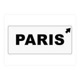 Let`s go to Paris, France! white road sign (Print Only) thumbnail