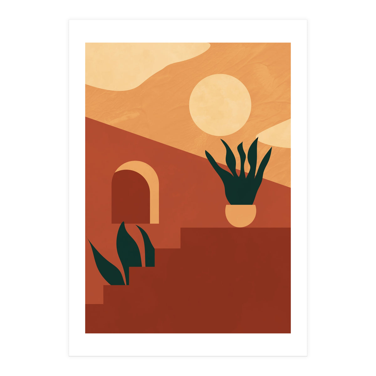 Boho  Desert Terracotta Print (Print Only)