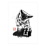Washing cat (Print Only) thumbnail