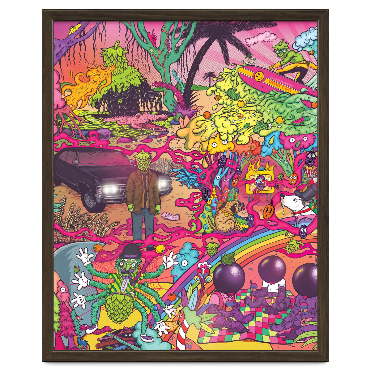 ABBEYDALE BREWERY COLLAB SERIES #2 FULL ILLUSTRATION - THORNBRIDGE, WILDE CHILD, RIDGESIDE, TORRSIDE, BOX SOCIAL, ORA BREWING