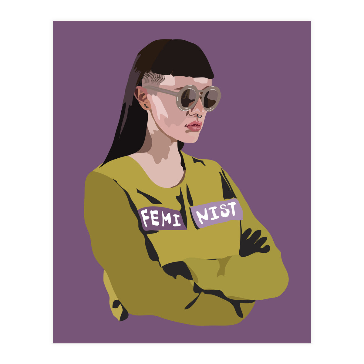 Feminist (purple) (Print Only)