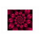 Red Floral Satin  (Print Only) thumbnail