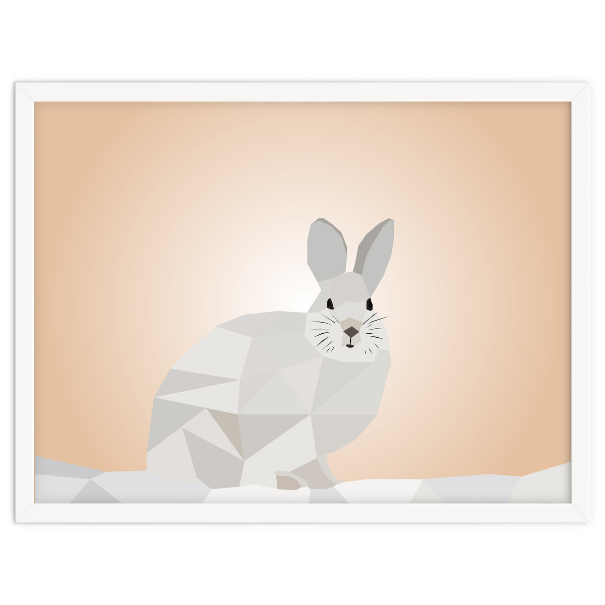 Rabbit Low Poly Art