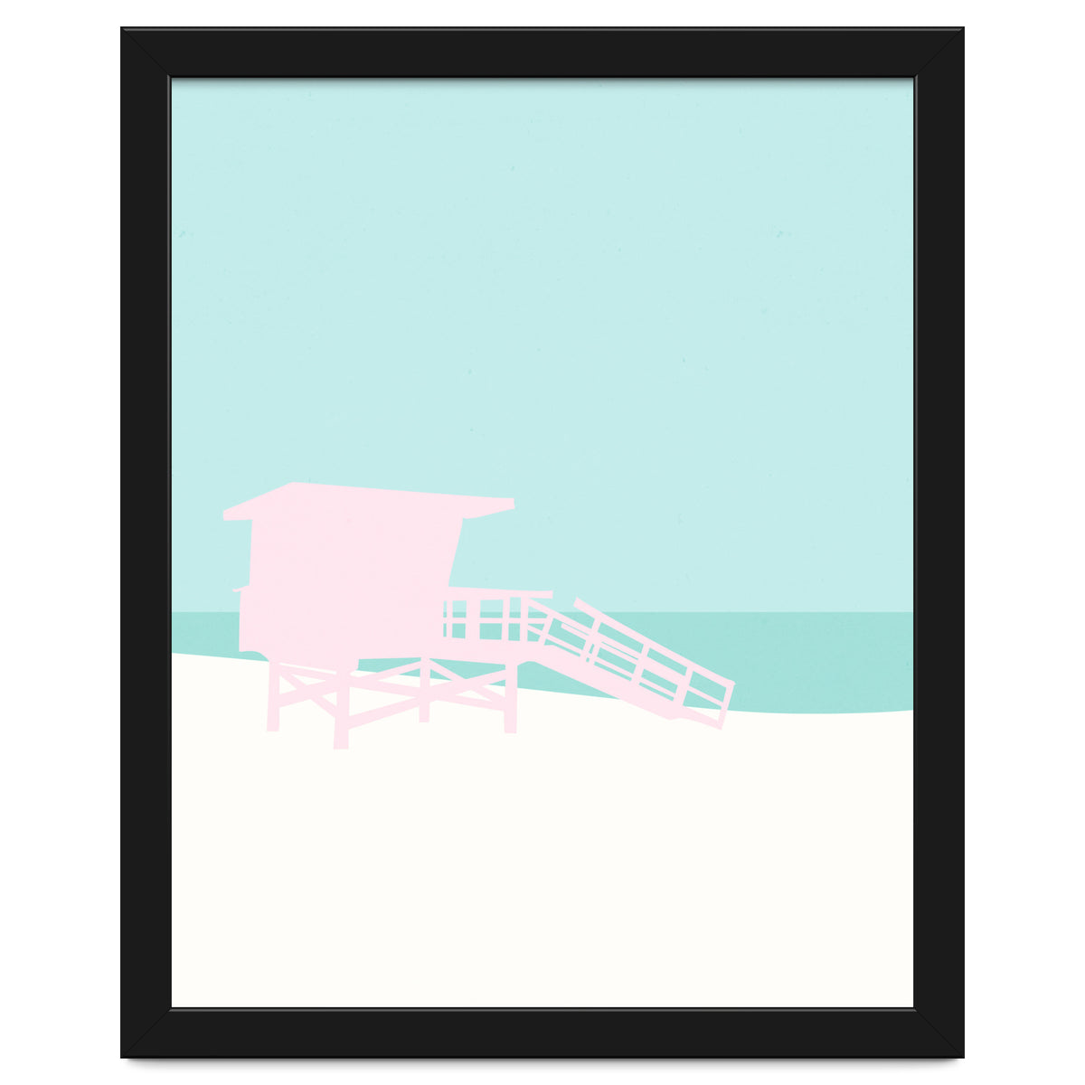 Minimal Lifeguard Tower - Turquoise Coast