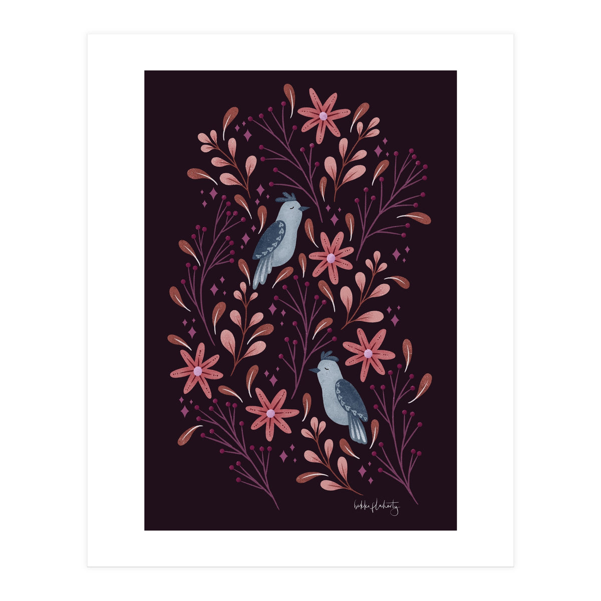 Folk-Art Birds (Print Only)