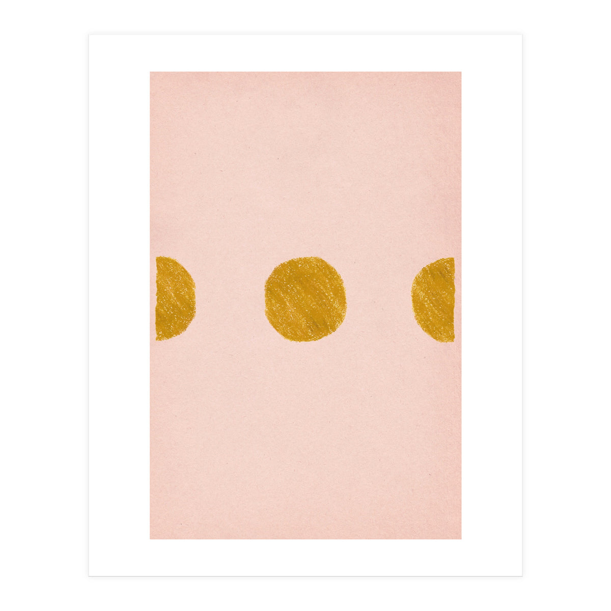 Pink and rust minimalist shapes (Print Only)