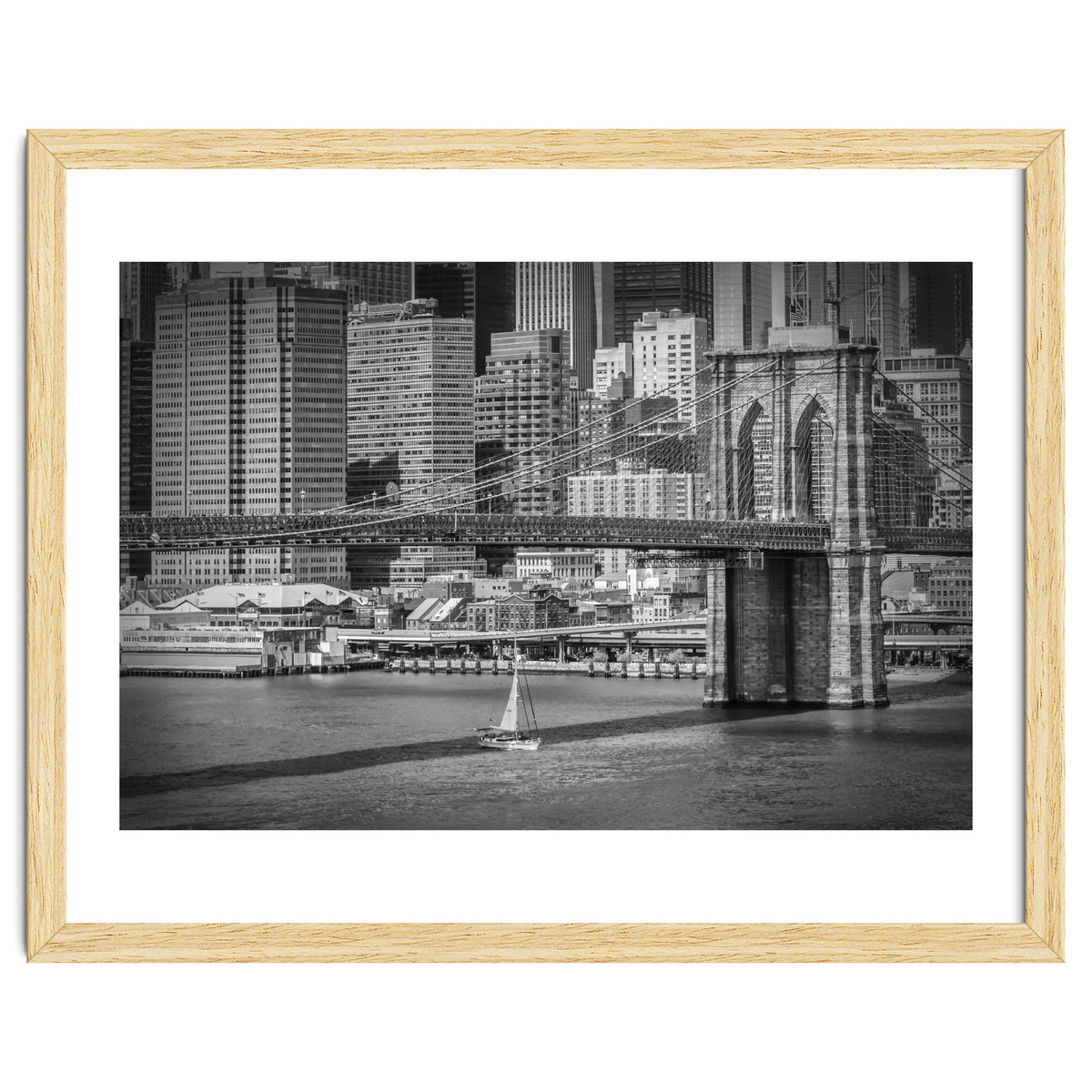 NEW YORK CITY Brooklyn Bridge & Manhattan Skyline