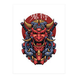 Japanese Oni Samurai (Print Only) thumbnail