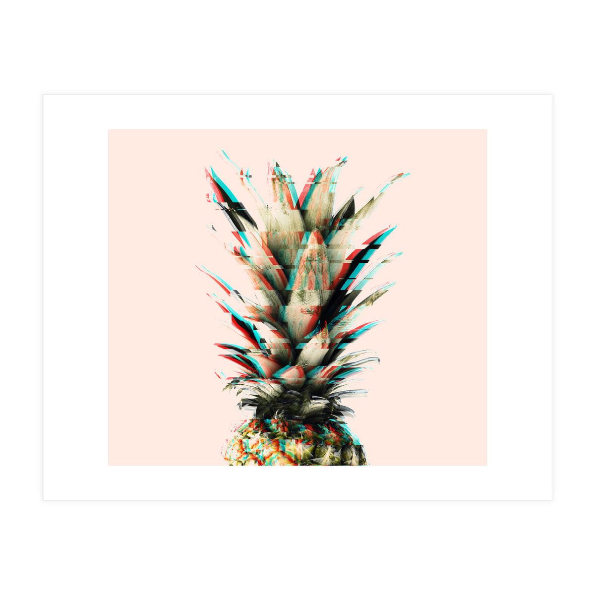 Glitch pineapple pink (Print Only)