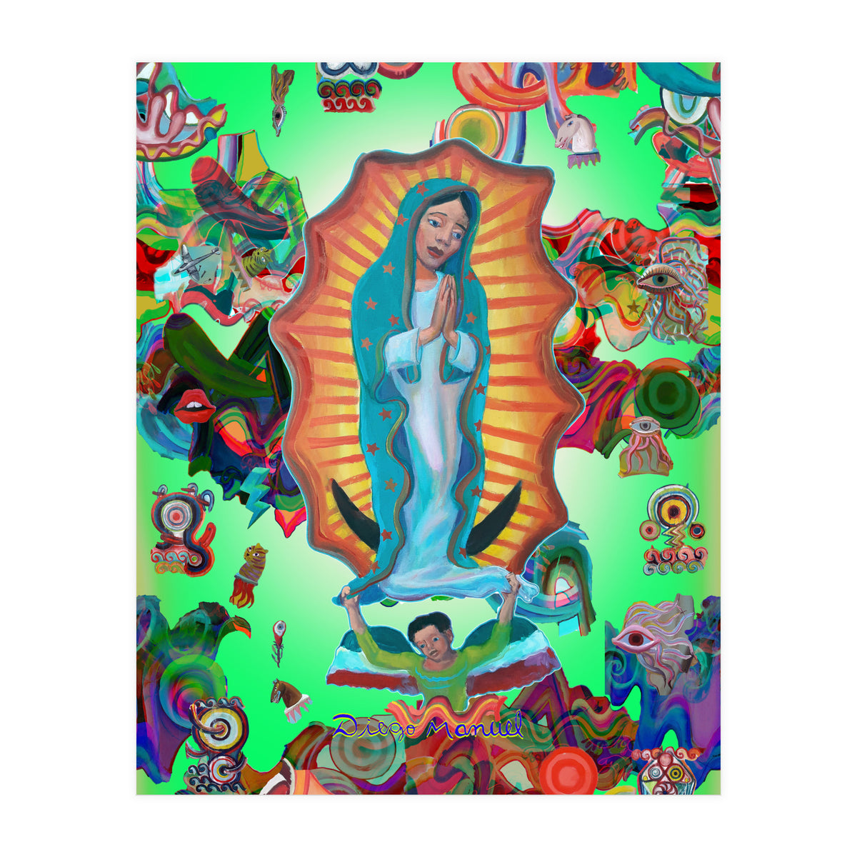Virgen Y Graffiti 18 (Print Only)