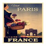 Paris France Travel Poster (Print Only) thumbnail