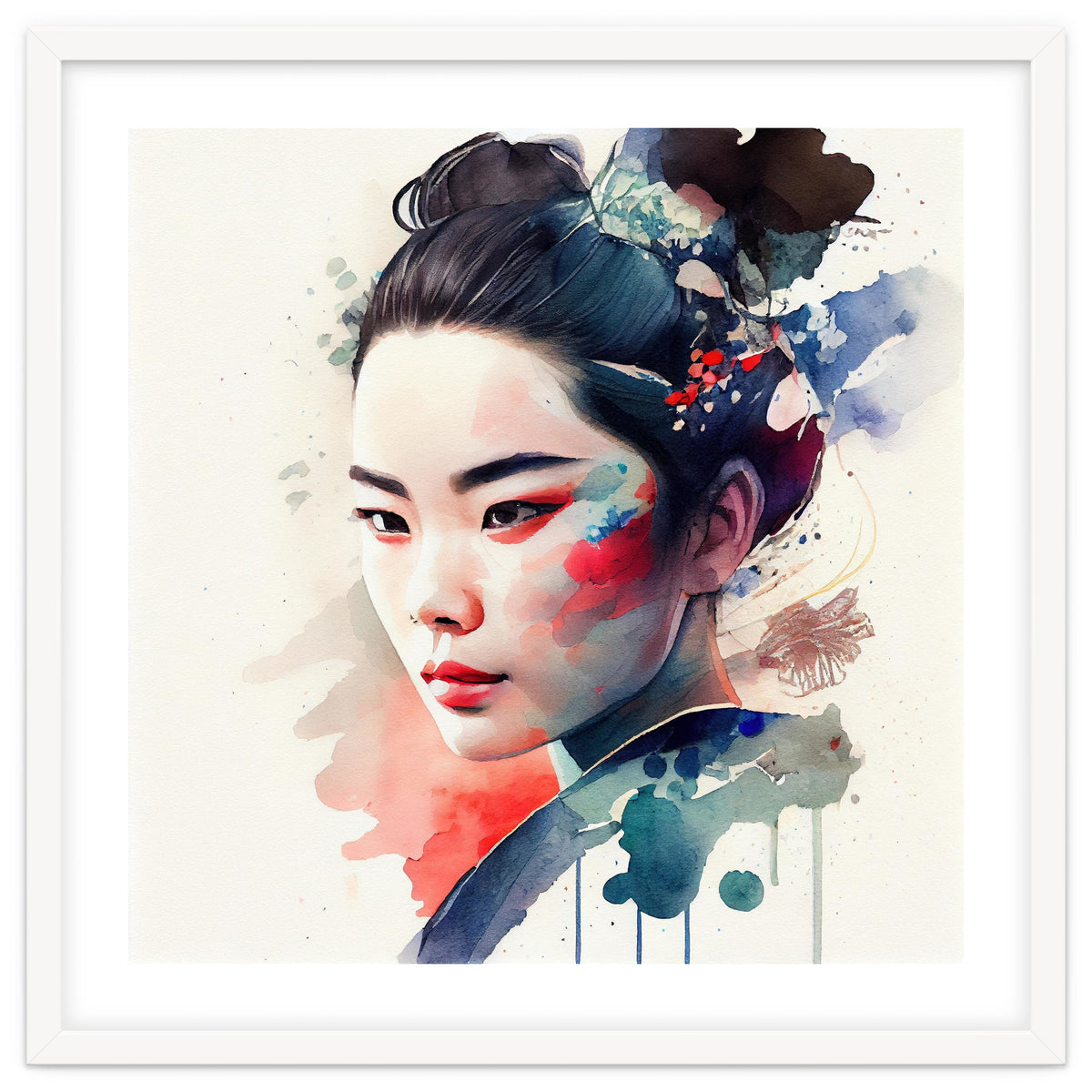 Watercolor Modern Geisha #4