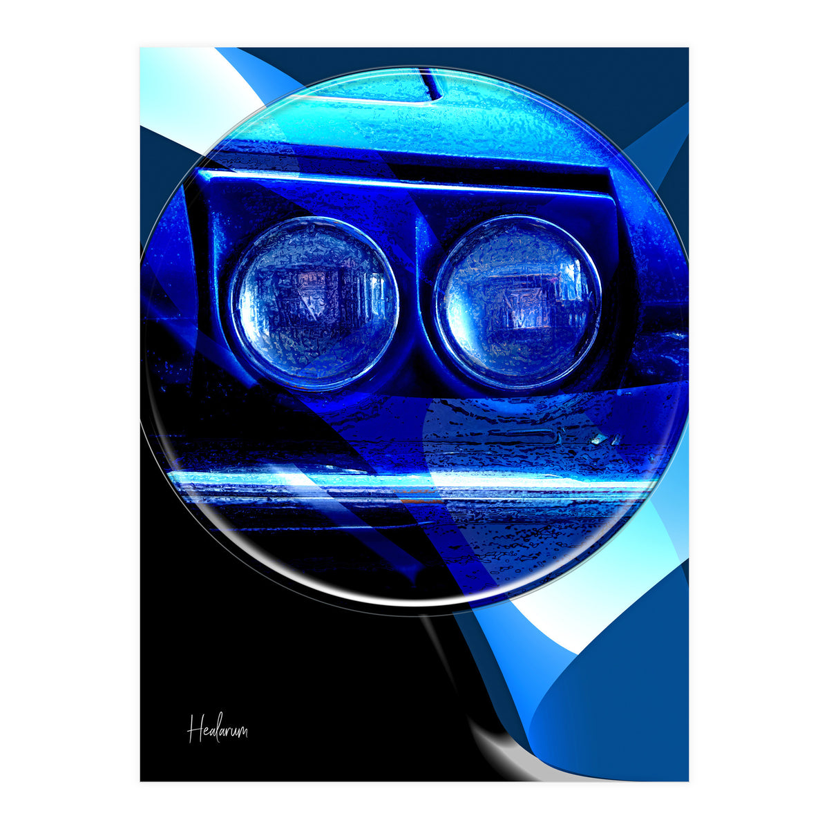 Emoji & Cars blue (Print Only)