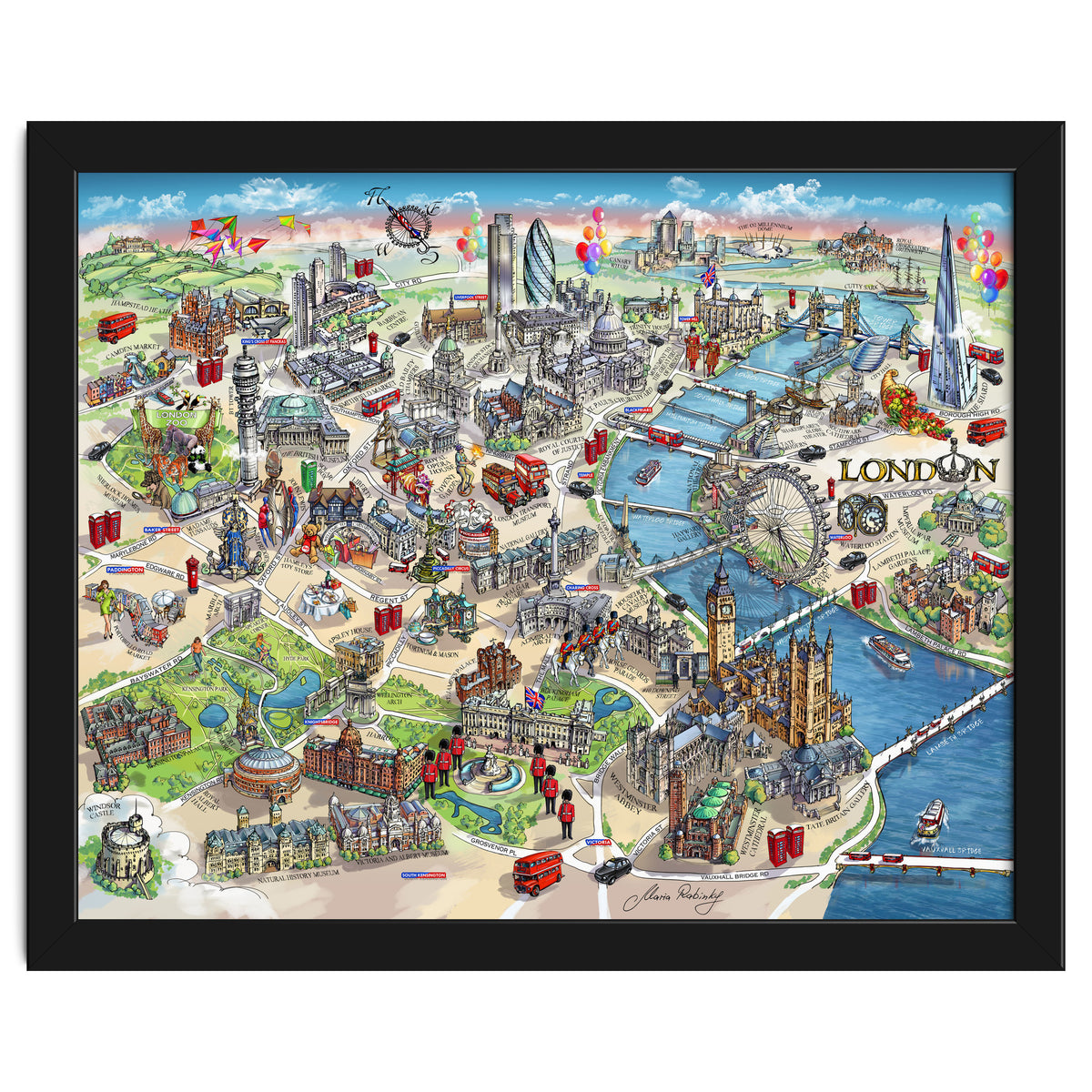 London Map Illustration