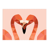 Flamingo Bird Low Poly Art  (Print Only) thumbnail