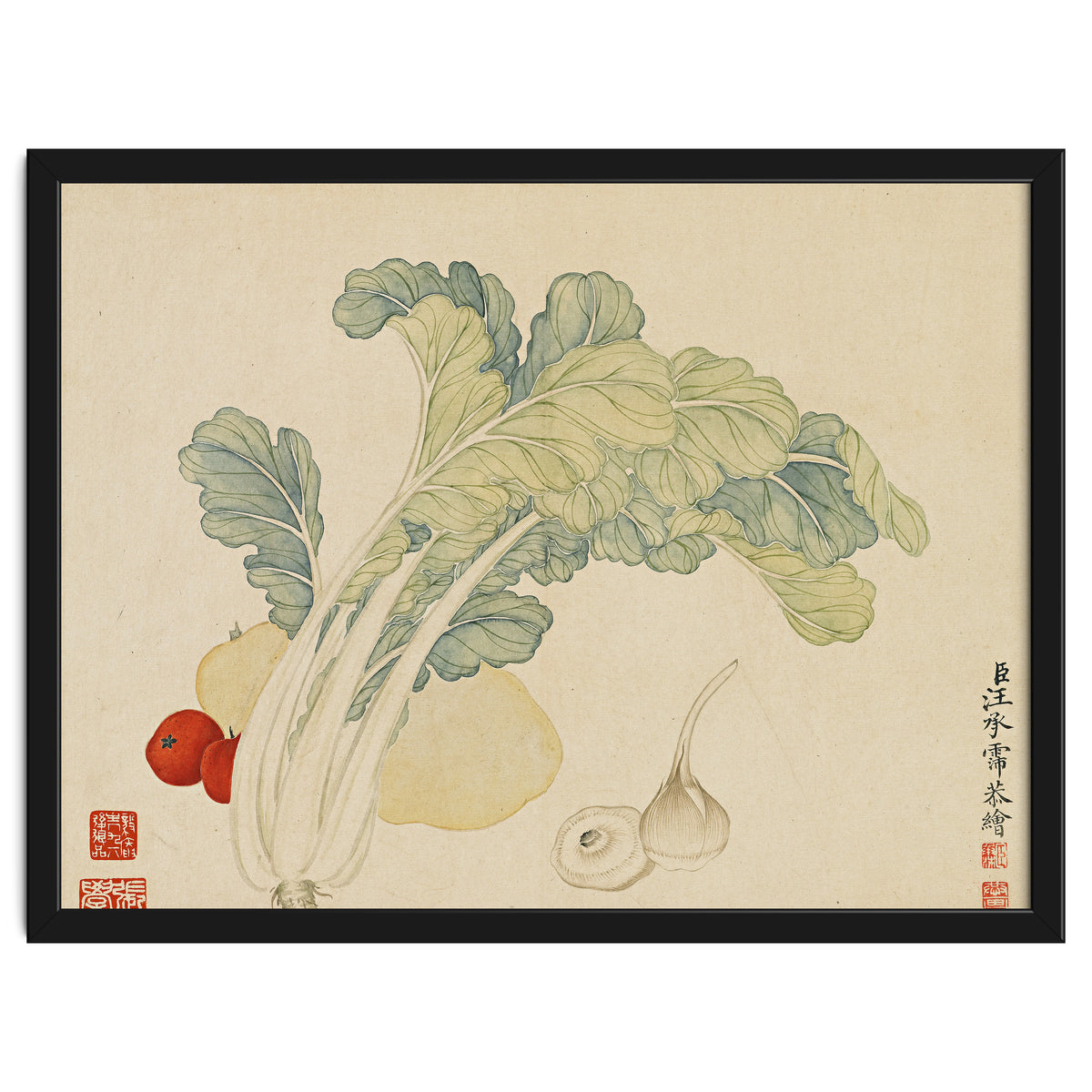 Wang Chengyu ~flowers, Vegetables, Chinese Cabbage, Potatoes, Garlic, Tomatoes, Vegetables