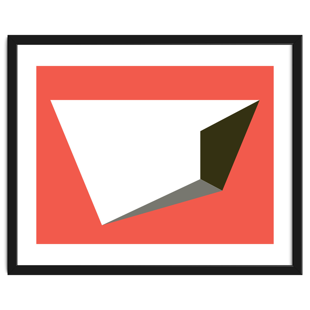 Geometric Shapes No. 81 - pink, grey, black & white