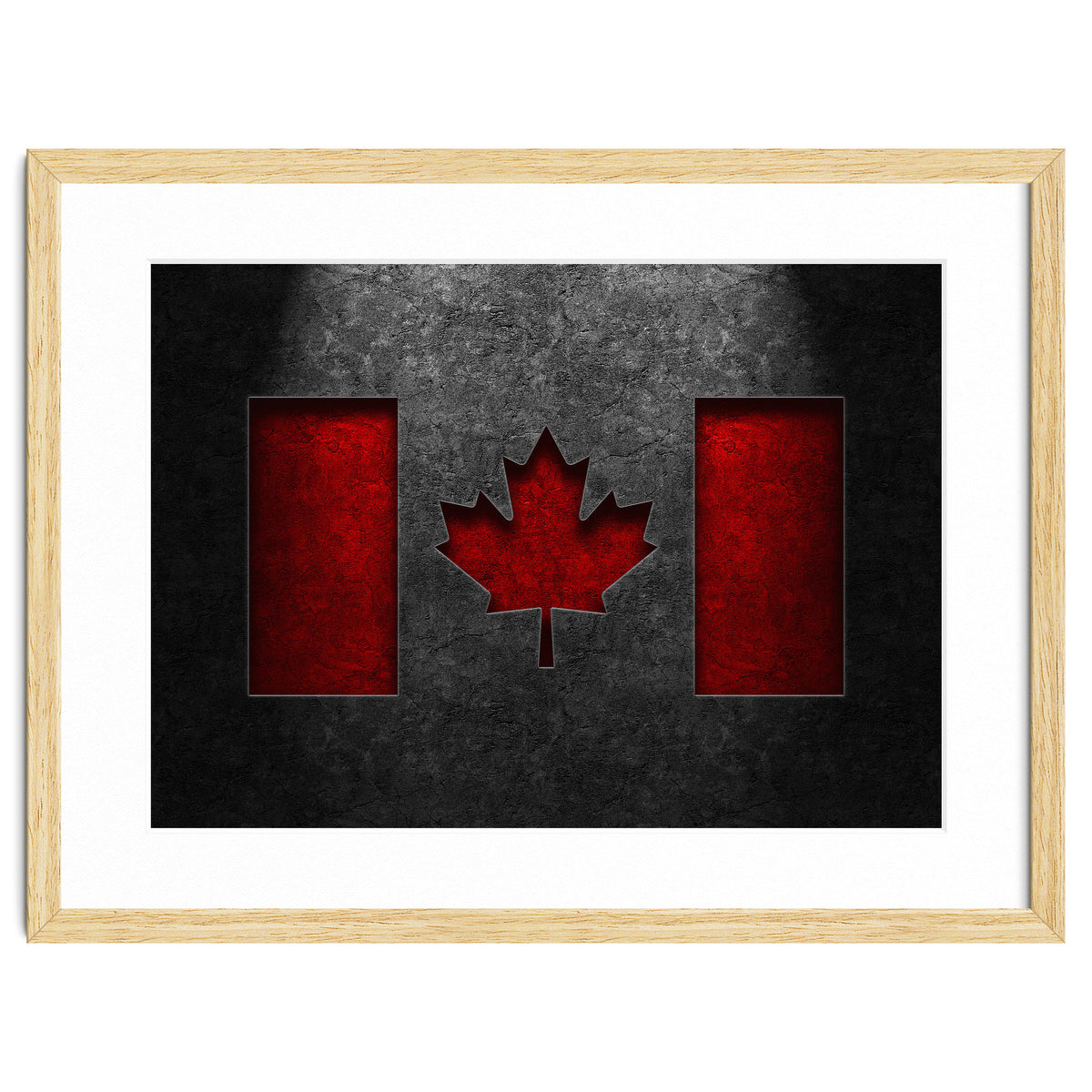 Canadian Flag Stone Texture