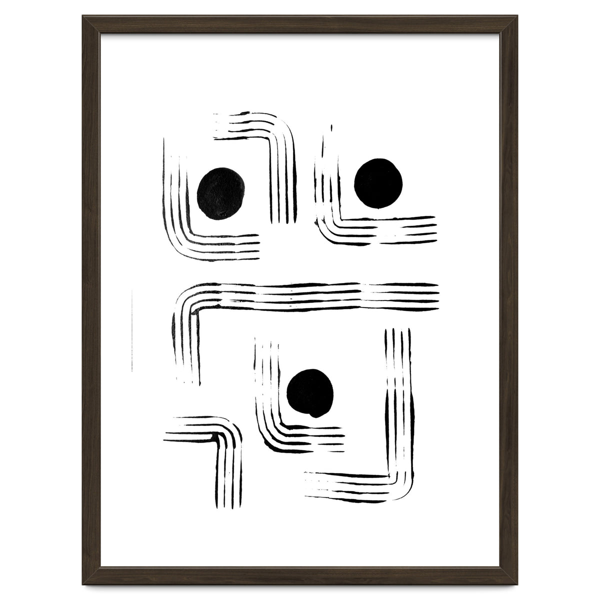 Mid-century Modern Monochrome Print #2