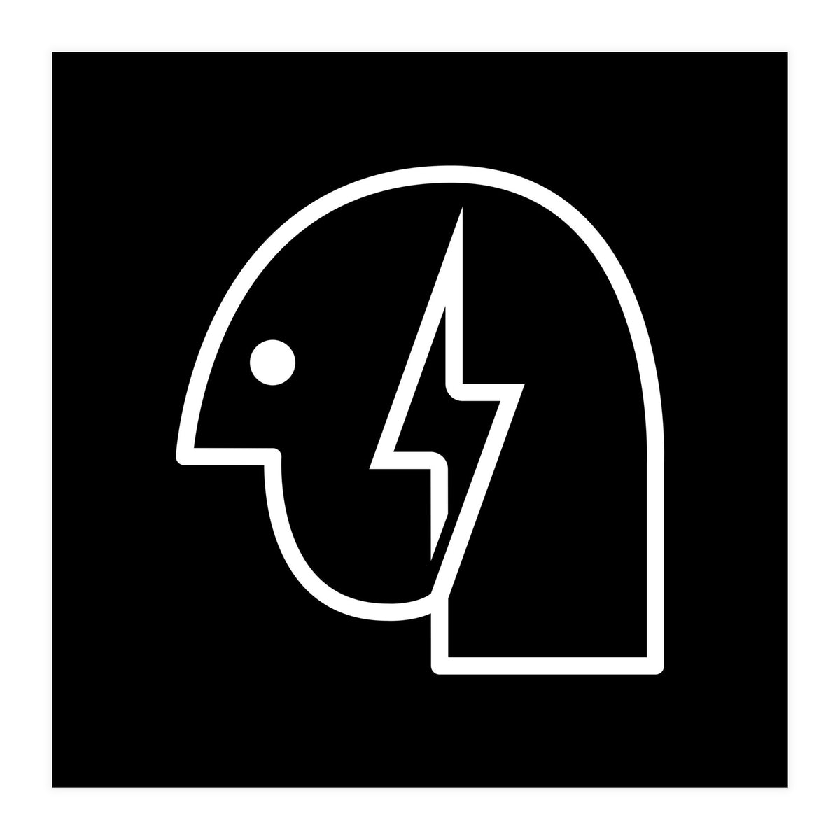 Head Lightning_Black (Print Only)