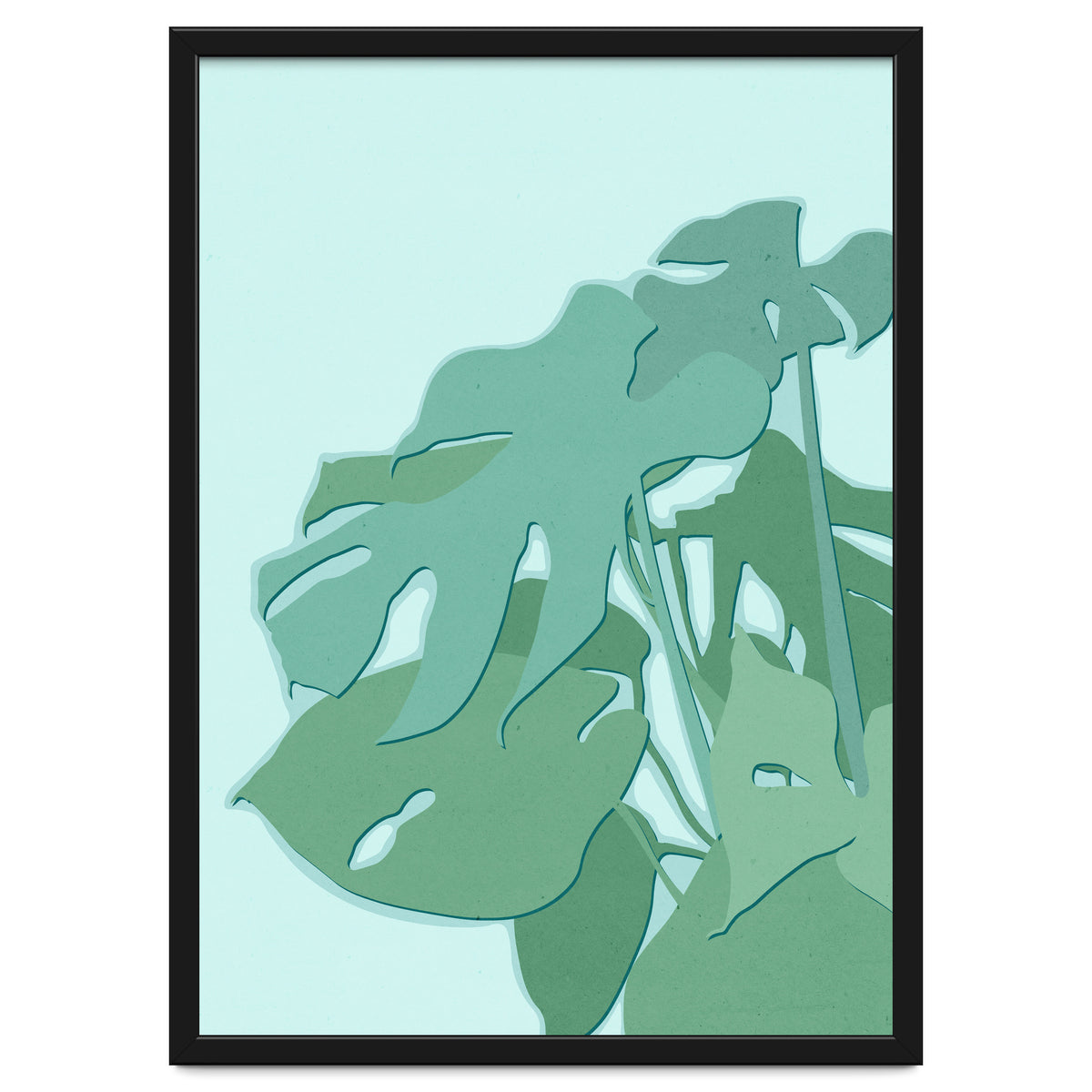 Minimal Monstera Leaves - Greener Eden