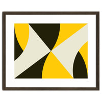 Geometric Shapes No. 4 - yellow, black & white