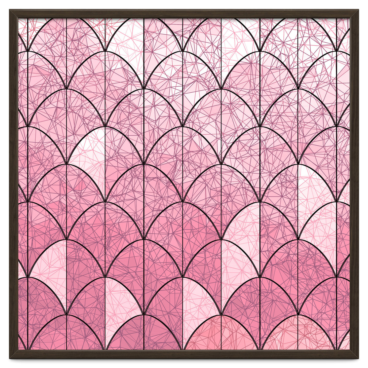 Mermaid scales pink and black