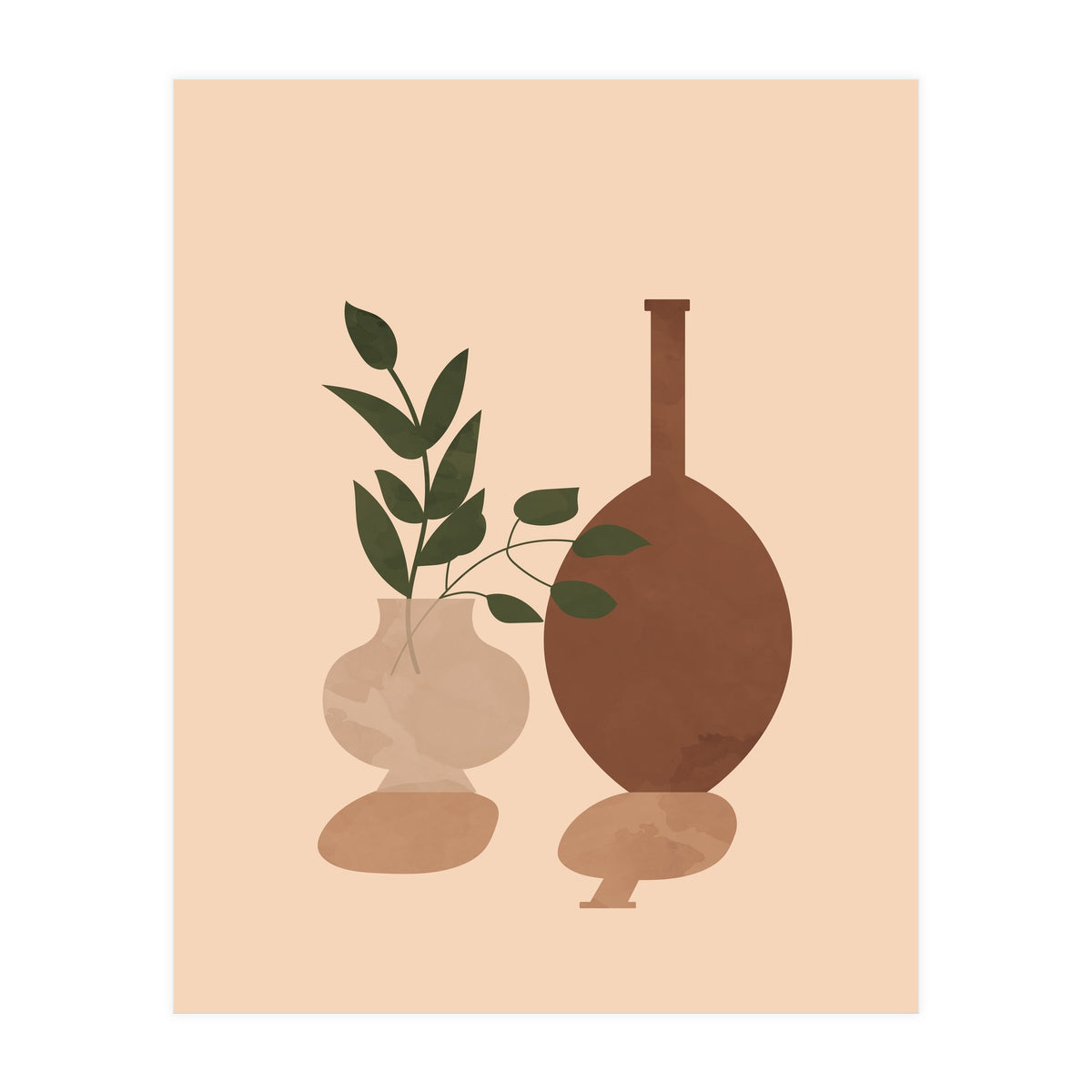 Potted Plant Scandinavian Botanical (Print Only)