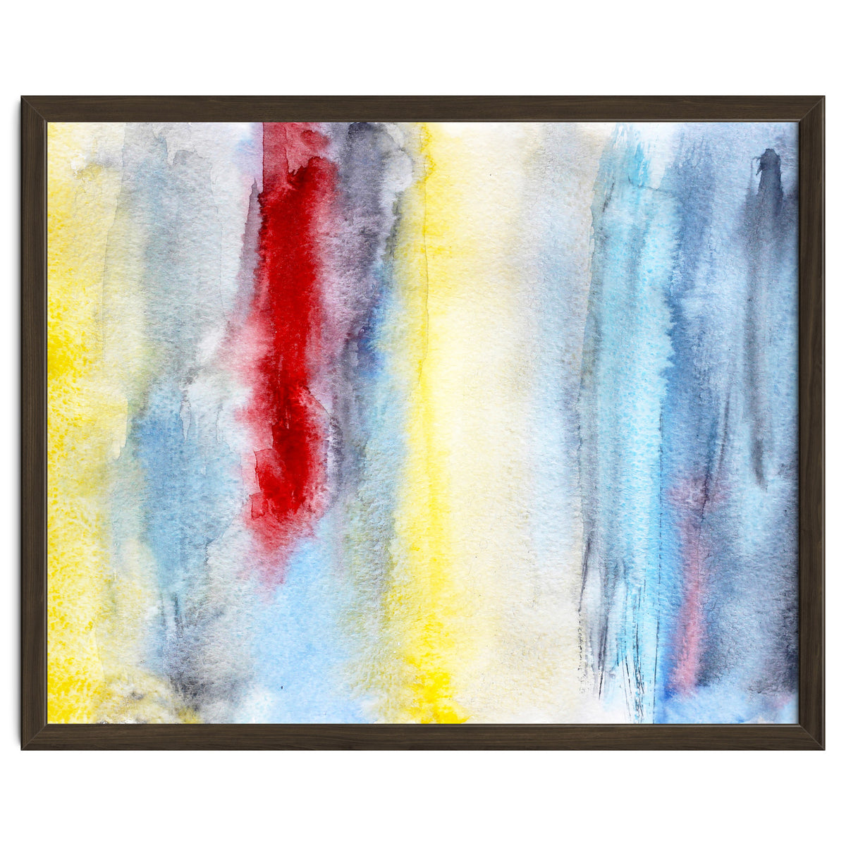 Touch of red || abstract watercolor